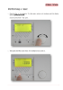 Reset instructions for a heat pump controller with a protective flap