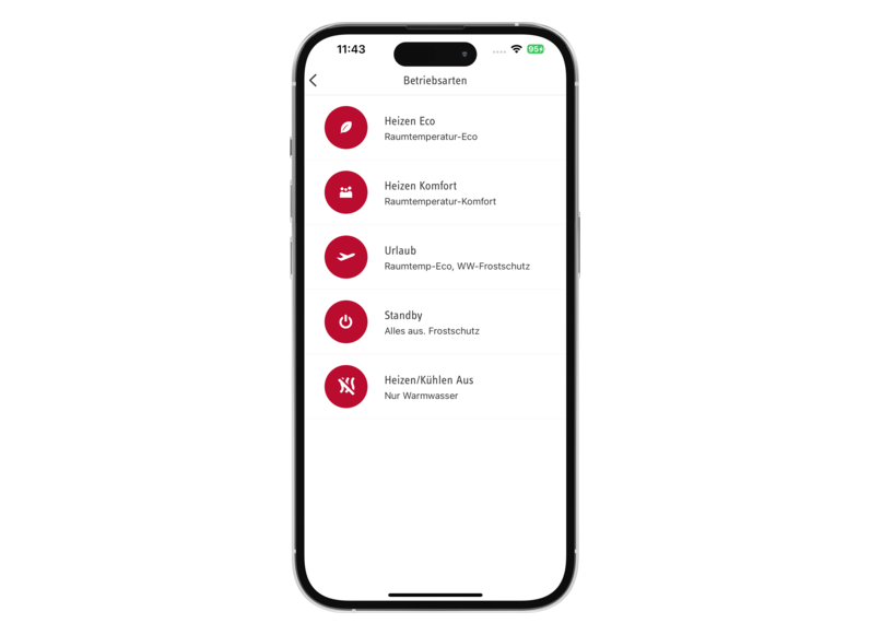 STIEBEL ELTRON Control unit/energy management MyStiebel-App Android